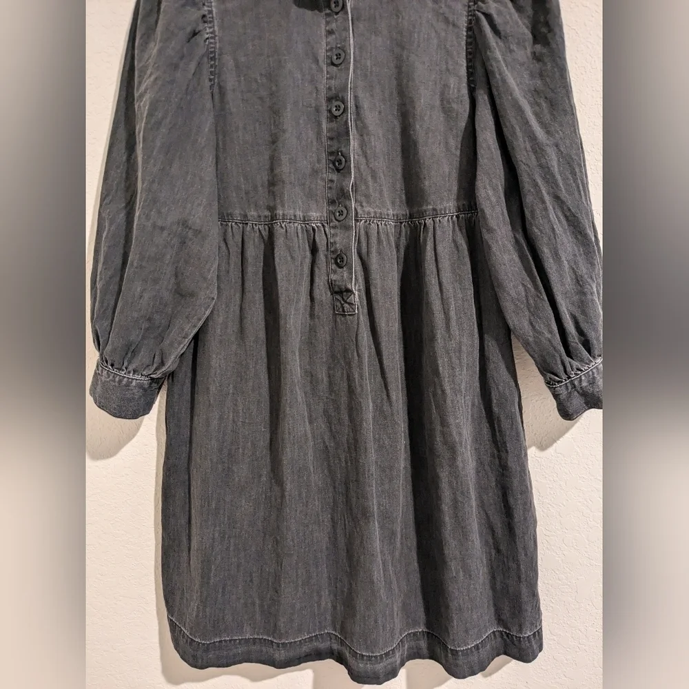 Madewell Black Denim Midi Dress - Picture 8 of 10